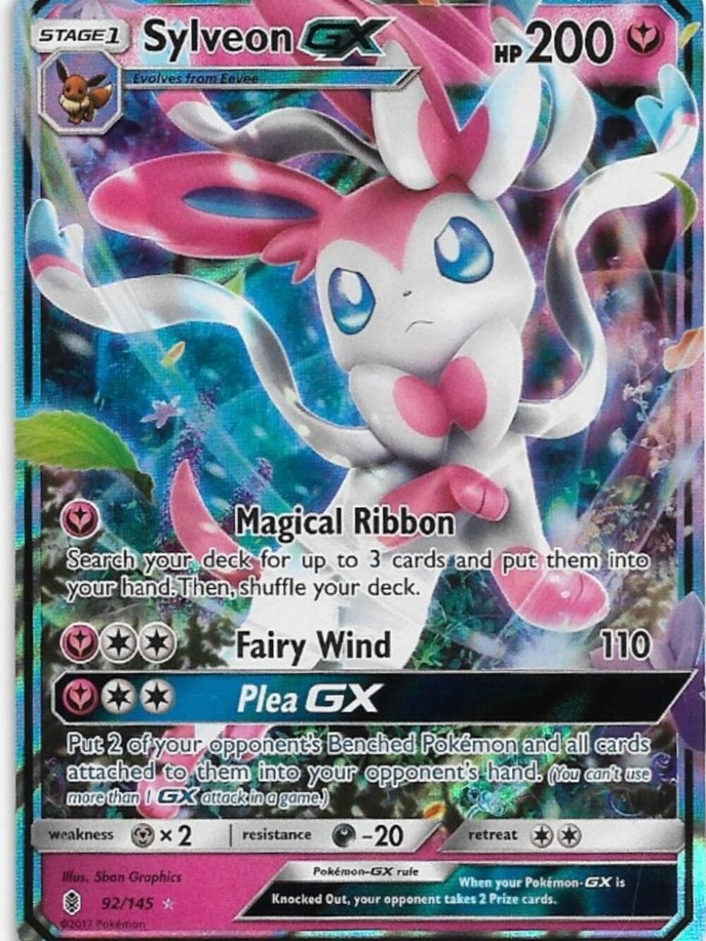 Pokemon Sylveon GX 092/145 Guardians Rising LP